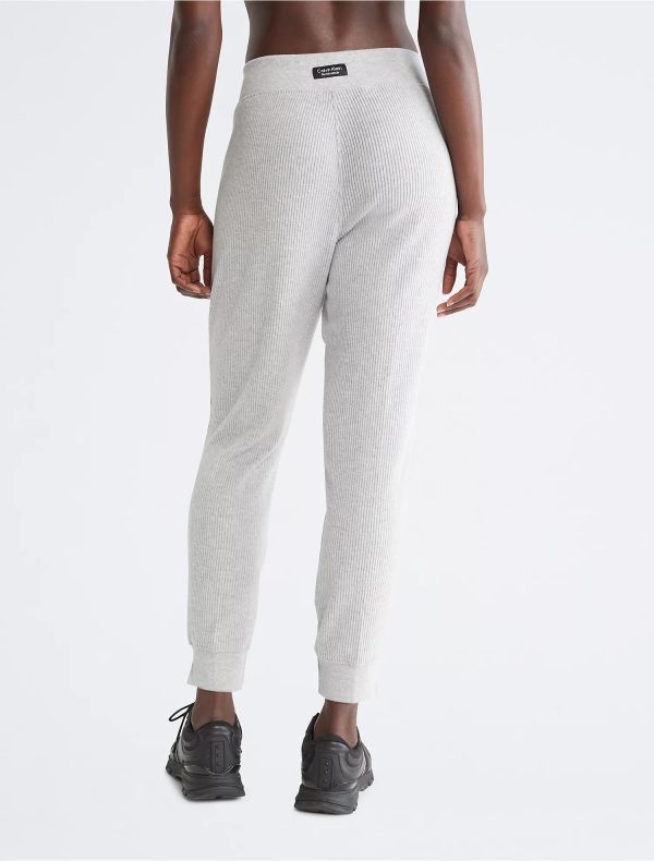 Calvin Klein Performance Ribbed High Waist Pleated Joggers - Women Online