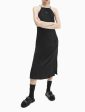 Calvin Klein Monogram Logo Halter Tie Neck Maxi Dress - Women For Cheap