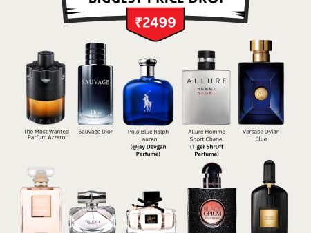 10 Best-Seller Unisex Fragrances just @ ₹2499 - Only (Prepaid Only) Discount