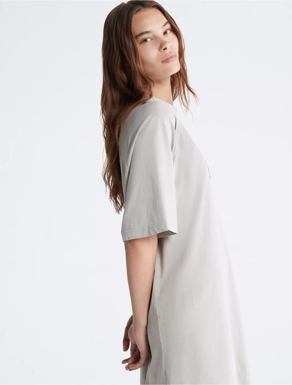 Calvin Klein Naturals Tea Dye T-Shirt Dress - Women Online Hot Sale