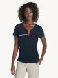 Tommy Hilfiger Essential Split-Neck T-Shirt - Women For Sale