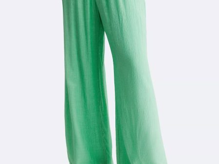 Calvin Klein Crinkle High Waist Straight Fit Pants - Women Online now