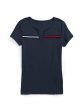 Tommy Hilfiger Essential Split-Neck T-Shirt - Women For Sale