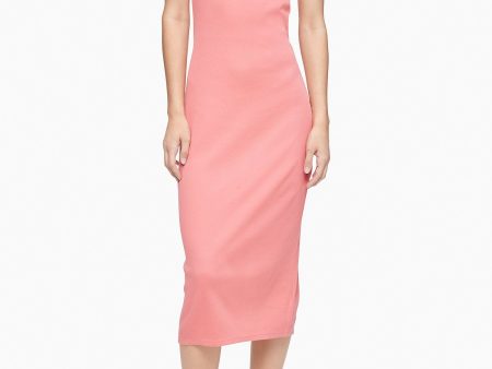 Calvin Klein Strappy Ribbed Midi Dress - Women Online now