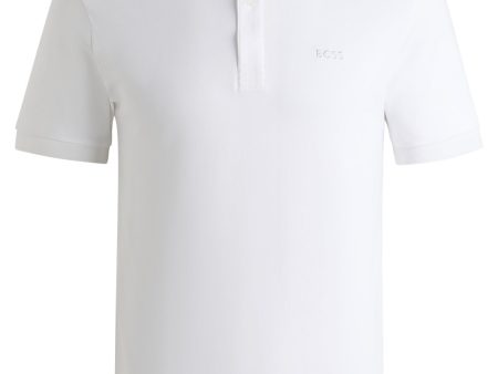 Boss Interlock-Cotton Slim-Fit Polo Shirt With Contrast Logo - Men For Sale