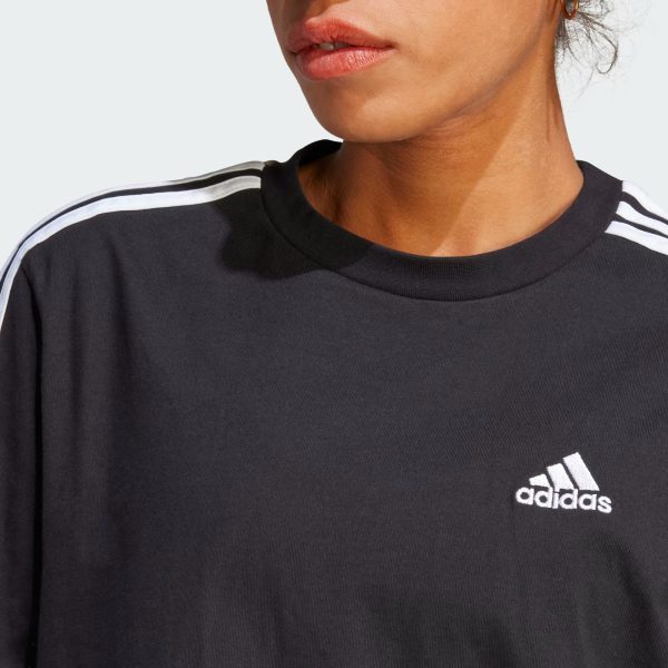 Adidas Essentials 3 Stripes Single Jersey Boyfriend Tee Dress - Women For Discount