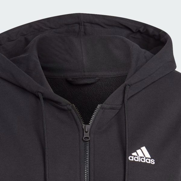 Adidas Essentials Linear Full-Zip French Terry Hoodie - Women For Discount