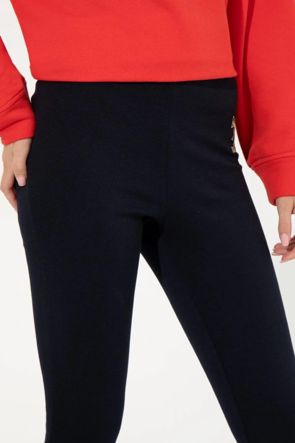 US Polo Assn. Tight Fit Legging with USPA Logo - Women Fashion