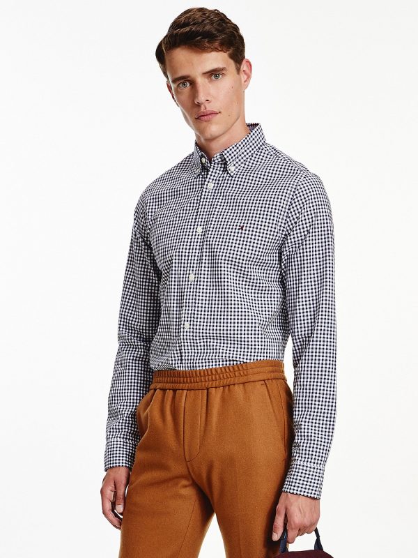 Tommy Hilfiger Slim Fit Organic Cotton Gingham Shirt - Men Online