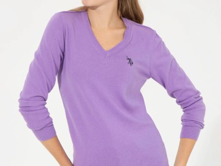 US Polo Assn. Slim Fit Pullover with Logo - Women on Sale