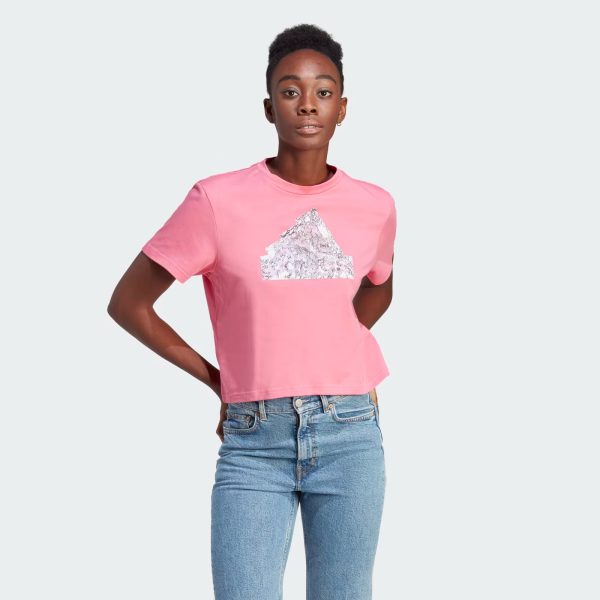 Adidas Future Icons Graphic Crop Tee - Women Hot on Sale