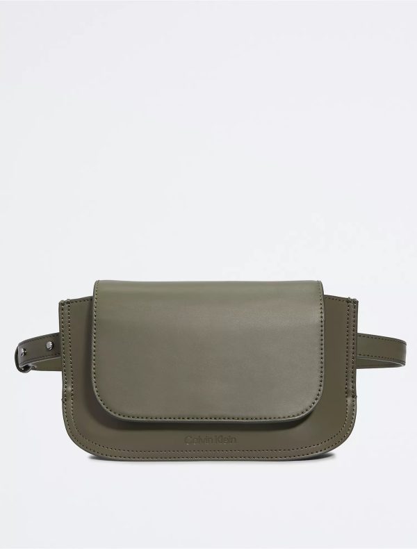 Calvin Klein Elemental Mini Flap Messenger Bag - Women Hot on Sale