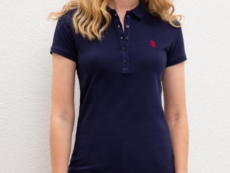 US Polo Assn. Basic Polo Shirt USPA Patch - Women Fashion