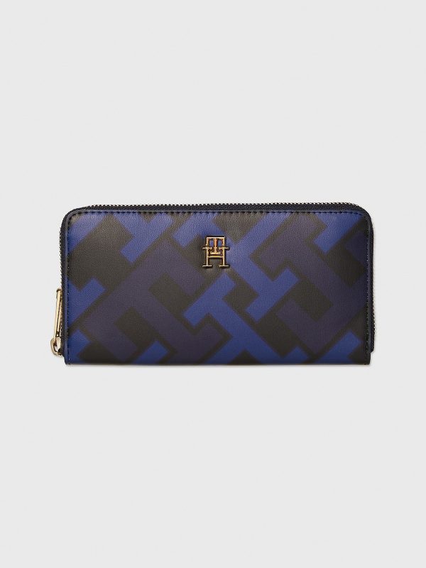 Tommy Hilfiger Th Monogram Large Zip Wallet - Women Online now