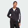 Adidas Essentials Linear Full-Zip French Terry Hoodie - Women For Discount