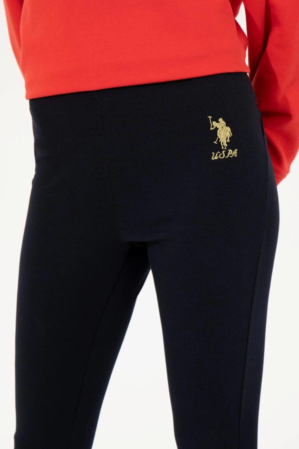 US Polo Assn. Tight Fit Legging with USPA Logo - Women Fashion