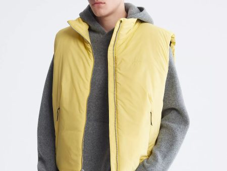 Calvin Klein Recycled Nylon Full Zip Puffer Vest - Men on Sale