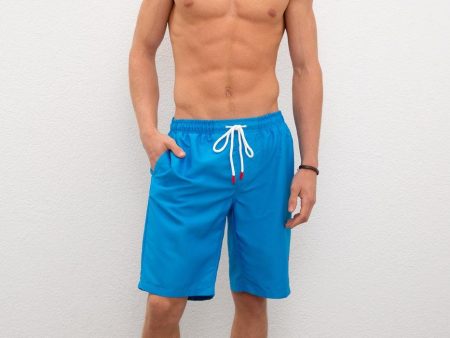 US Polo Assn. Long Swim Short USPA Logo - Men Fashion