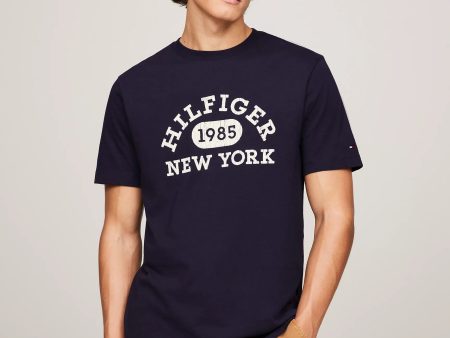 Tommy Hilfiger Varsity Monotype Logo T-Shirt - Men Fashion