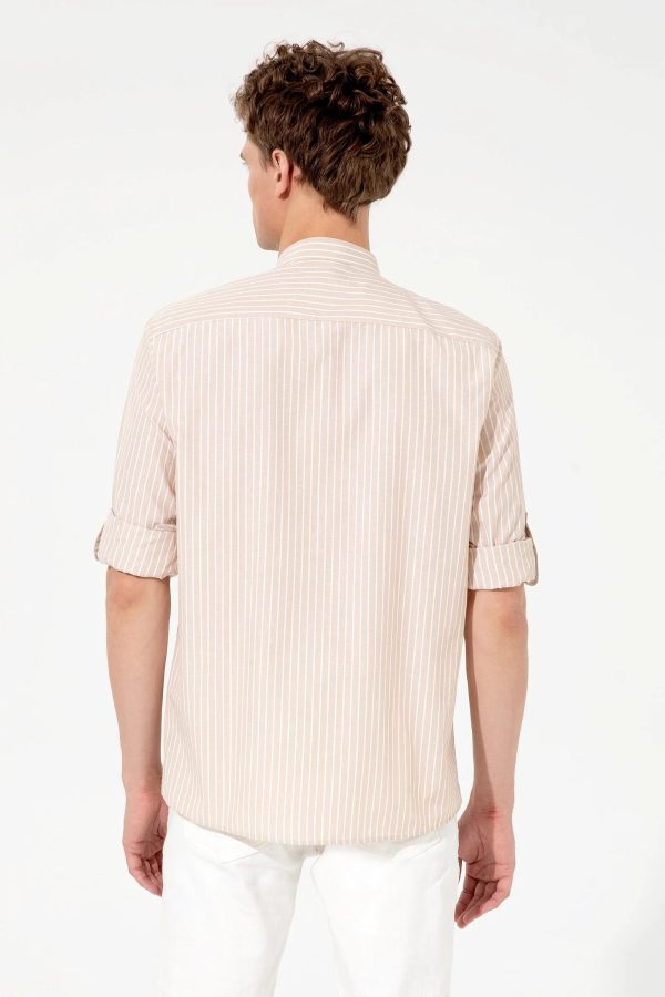 US Polo Assn. Strips Regular Shirt Long Sleeve With A Single Pocket - Men on Sale