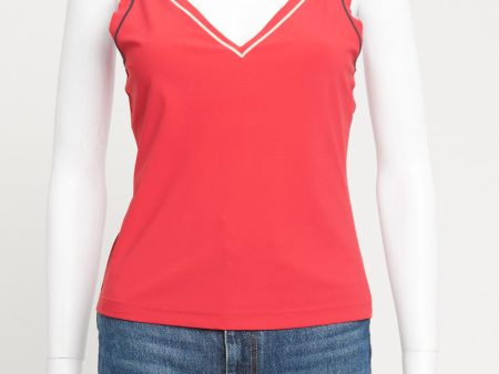 Red Rossa Sleeveless Preowned Vest Top For Discount