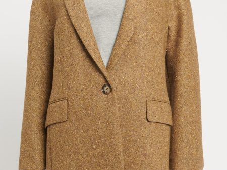 Brown Tweed Preowned Blazer Cheap