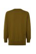 Khaki Long Sleeve Jumper with Front Pleat Detail Sale