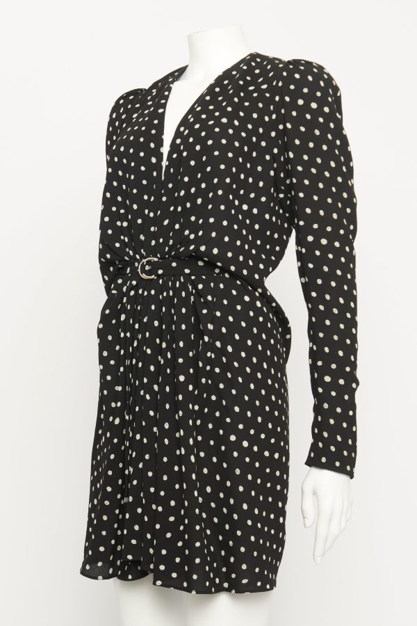 Polka Dot Print Mini Dress Discount