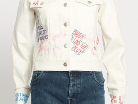 Off-White  School Graffiti  Preowned Denim Jacket Online