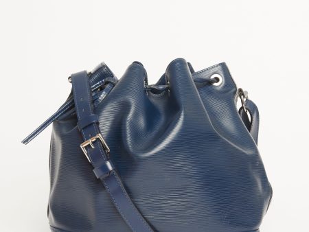 Noe Neo Blue Epi Leather Preowned Bag Online Sale