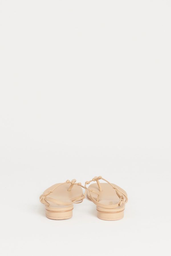 Nude T-Bar Preowned Sandals For Discount