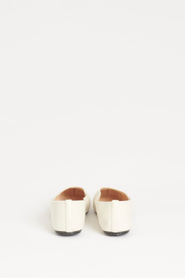 Off White Preowned Ballet Slippers Fashion