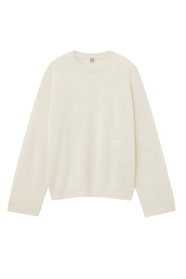 Bone Monogram Embroidery Knit Online Sale