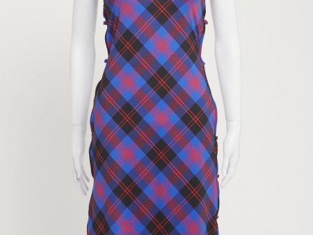 Multicolour Checkered Tchikboum Midi Dress Supply