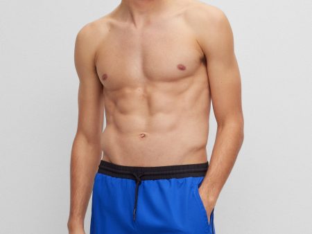 Boss Contrast-Logo Swim Shorts - Men Hot on Sale