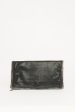 2012 Black Faux Suede Preowned Falabella Clutch Bag For Sale