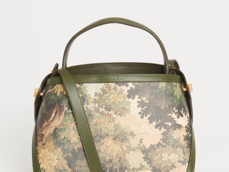 2020 Green Leather Preowned Tapestry Nolo Printed Crossbody Cheap