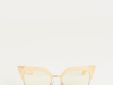 FF 0149 S Yellow Lens Preowned Cat Eye Sunglasses For Sale