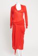 Red Preowned Midi Dress Sale