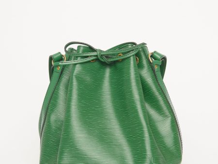 1992 Borneo Green Epi Leather Preowned Shoulder Bucket Bag For Cheap