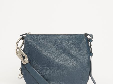 Navy Grained Leather Preowned Small Knight Bag Online