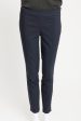 Navy Crepe Slim Fit Trousers on Sale