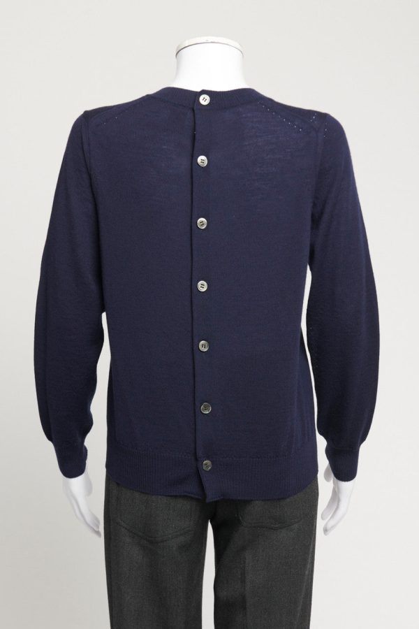 Blue Wool Preowned Button up Cardigan on Sale