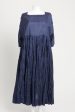 Navy Silk Florence Preowned Maxi Dress Fashion