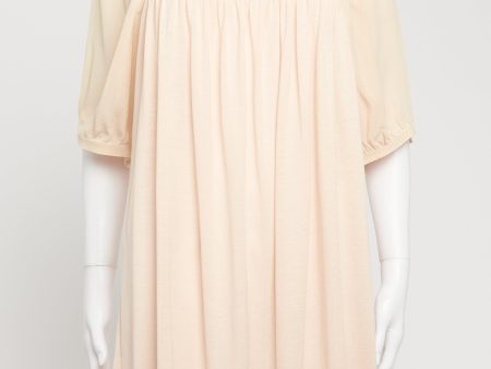 Nude Babydoll Preowned Mini Dress Supply