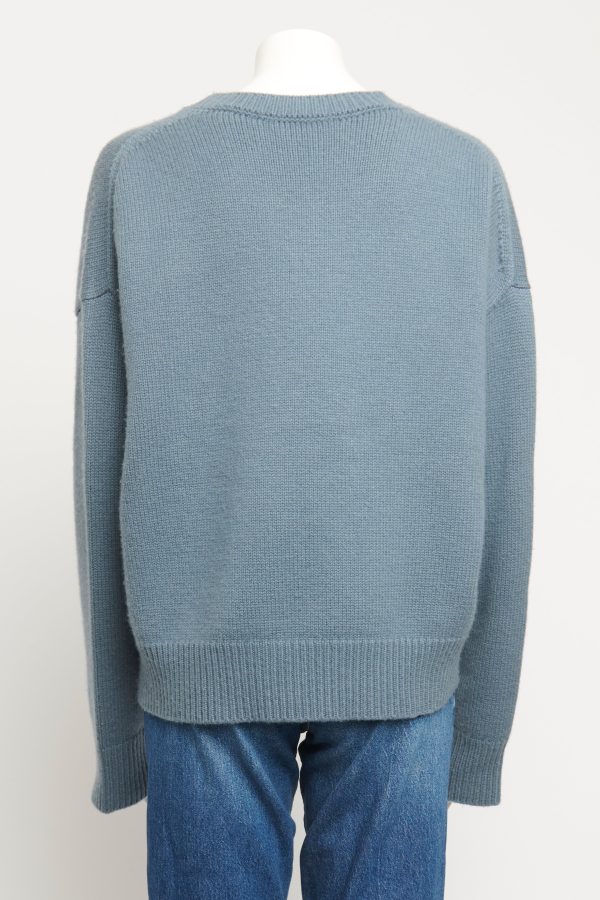 Blue Cashmere Blend Preowned Jumper Fashion