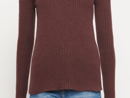 Burgundy Responsible-Cashmere Preowned Jumper Cheap