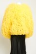 Iris Yellow Fleur Tulle Preowned Bomber Jacket Cheap