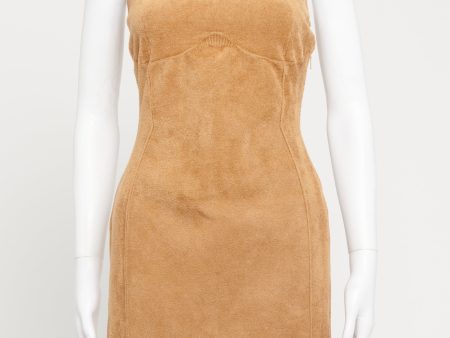 FW21 Fendi X Skims Tan Brown Preowned Knit Dress Fashion