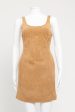 FW21 Fendi X Skims Tan Brown Preowned Knit Dress Fashion